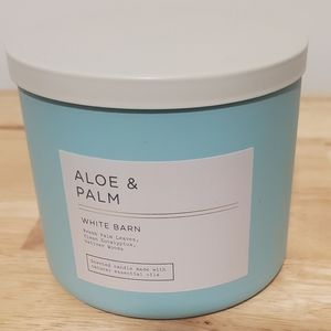 BBW Aloe & Palm 3 Wick Candle